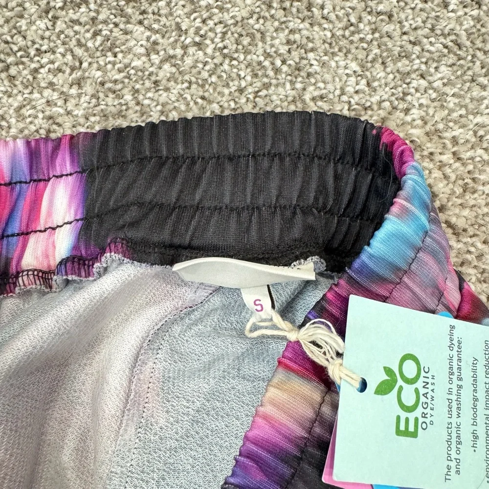 Deha Women's Move Floral Pull On Pants Black/Pink Size M - Picture 5 of 9